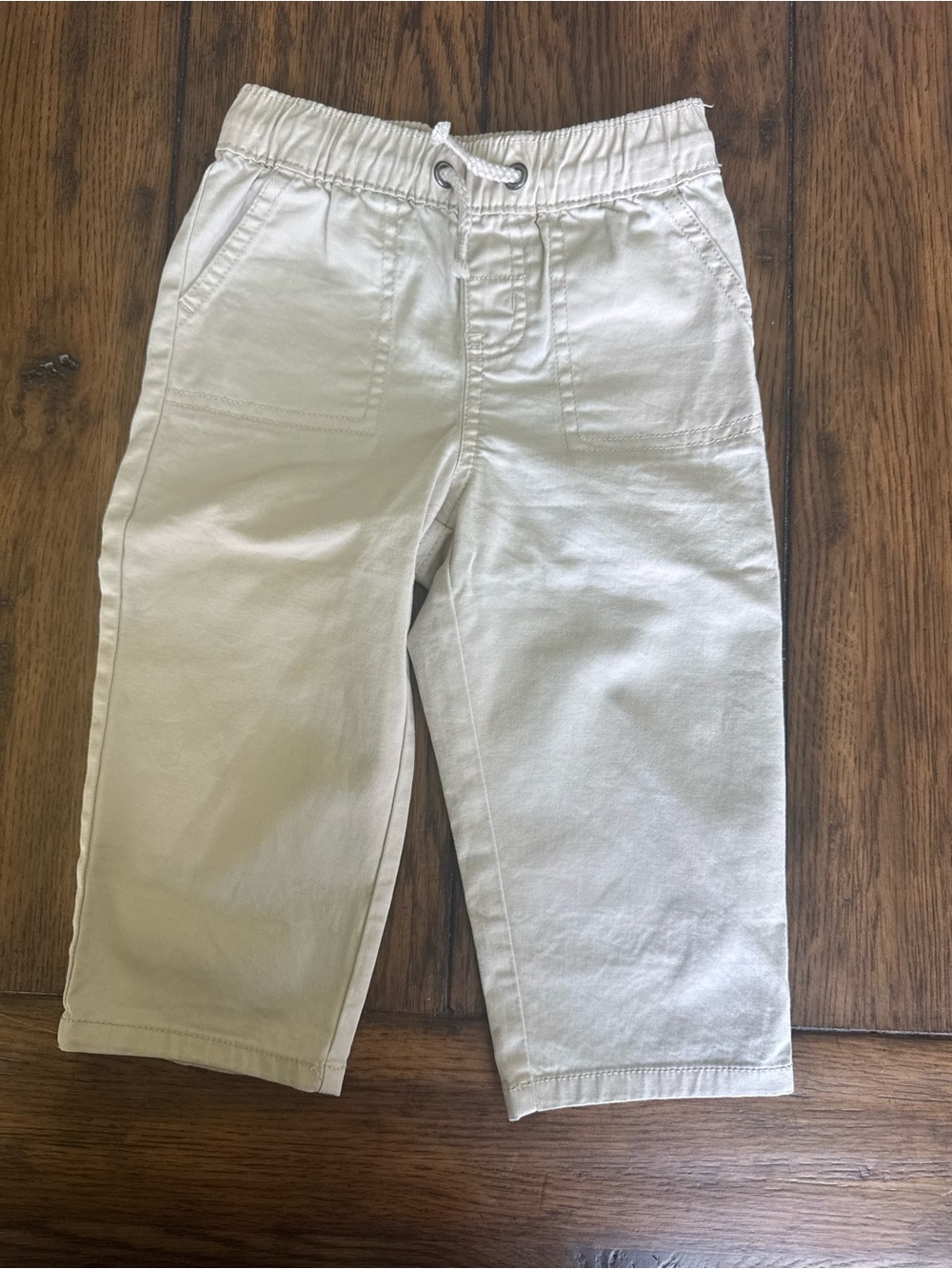 Cat & Jack Cream Pull-On Dress Pants